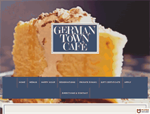 Tablet Screenshot of germantowncafe.com
